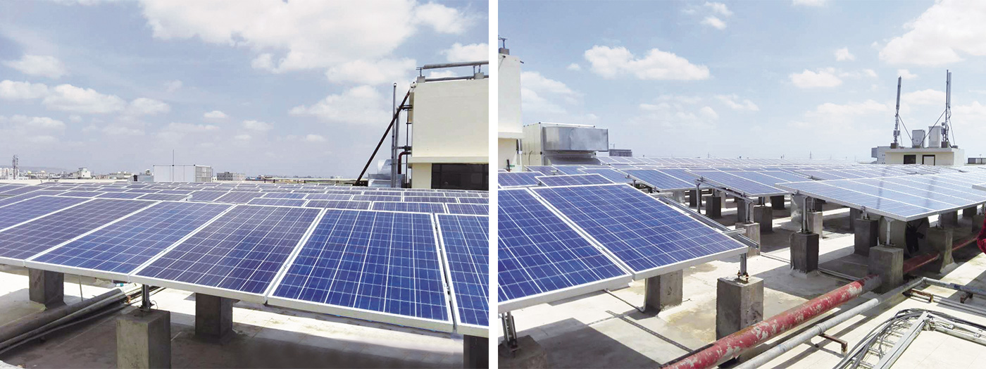 India Grid-Tied of 204KW Solar Power System