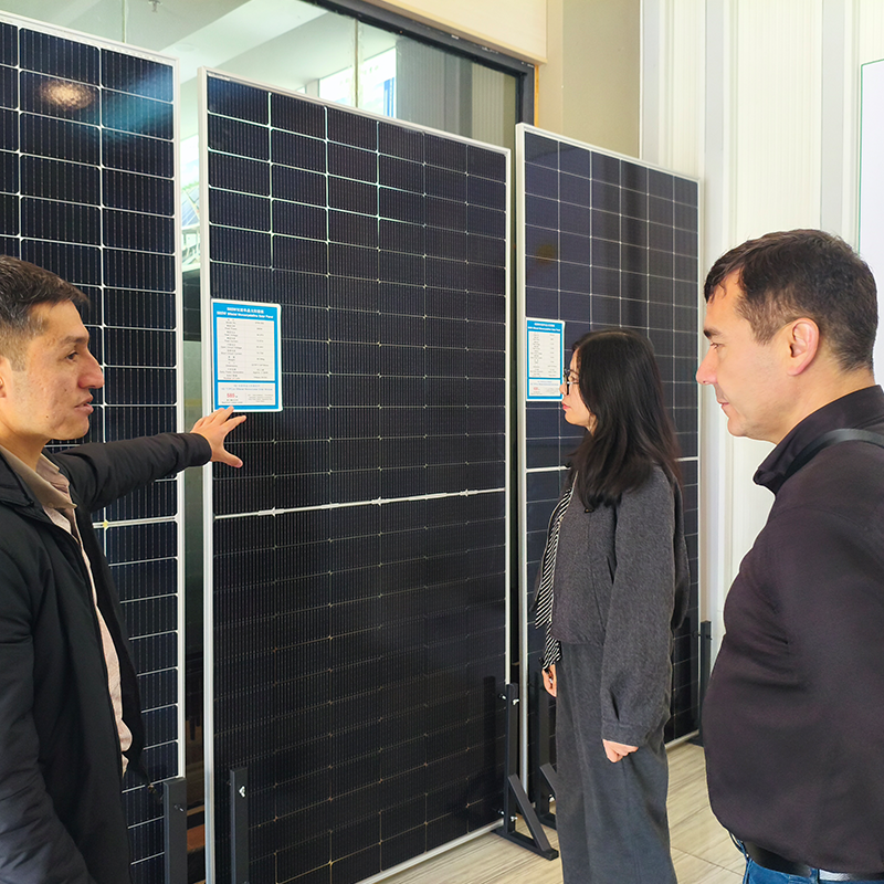 Singfo Solar Welcomes Uzbek Clients for Factory Visit and Cooperation Discussion
