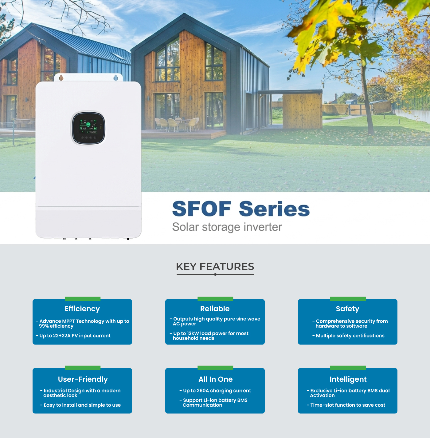 SFOF 8~12K-H3 Off-grid Inverter