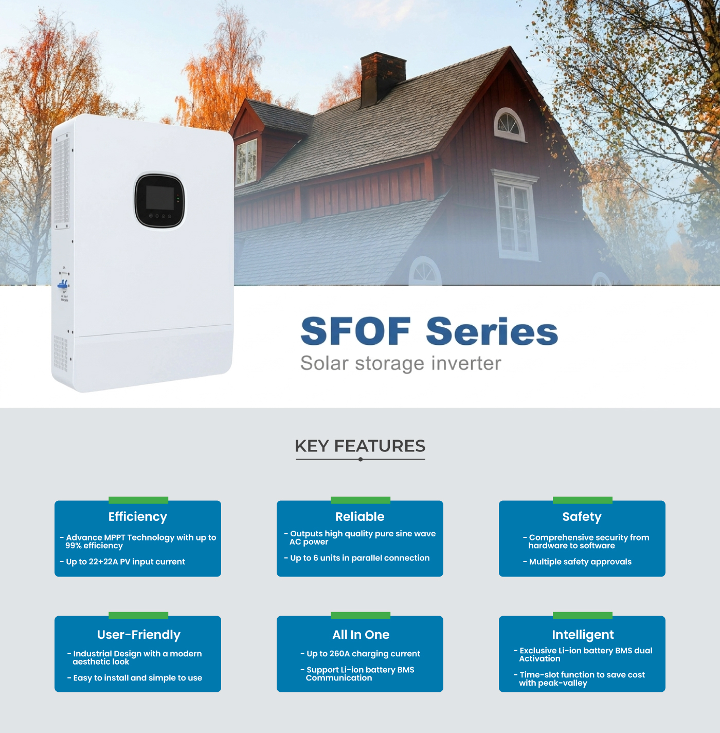 SFOF 8~10K-SP Off-grid Inverter