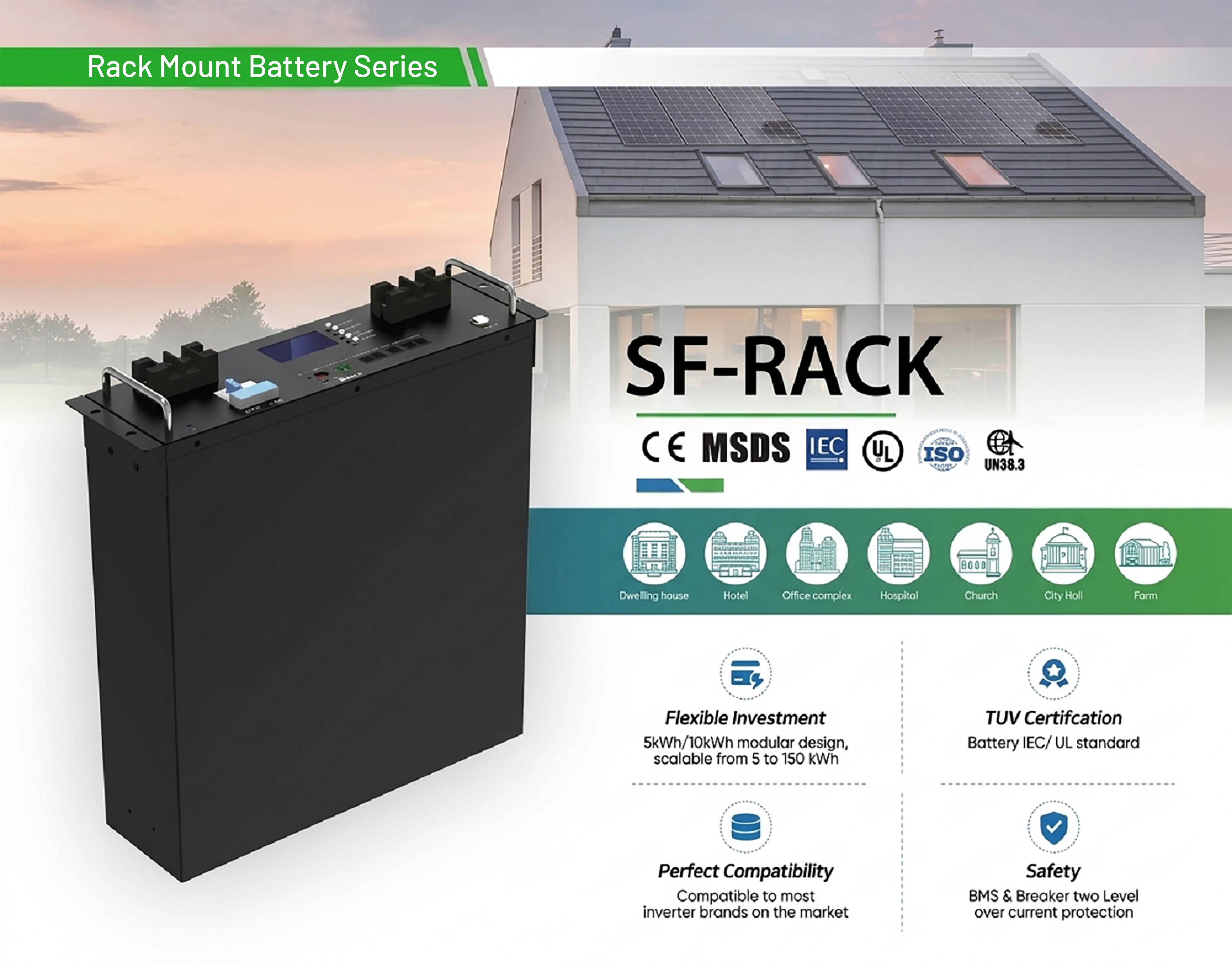 Lithium Battery-Rack Mount SF-51100-3U