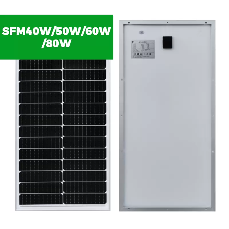 SFM40W/50W/60W/80W Solar Panels Monocrystalline Multi-busbar Solar Module