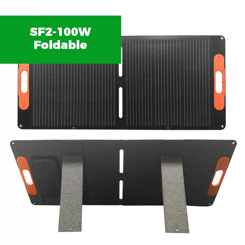 SF2-100W Foldable Solar Panel Portable Solar Battery Charger for Portable Power Station