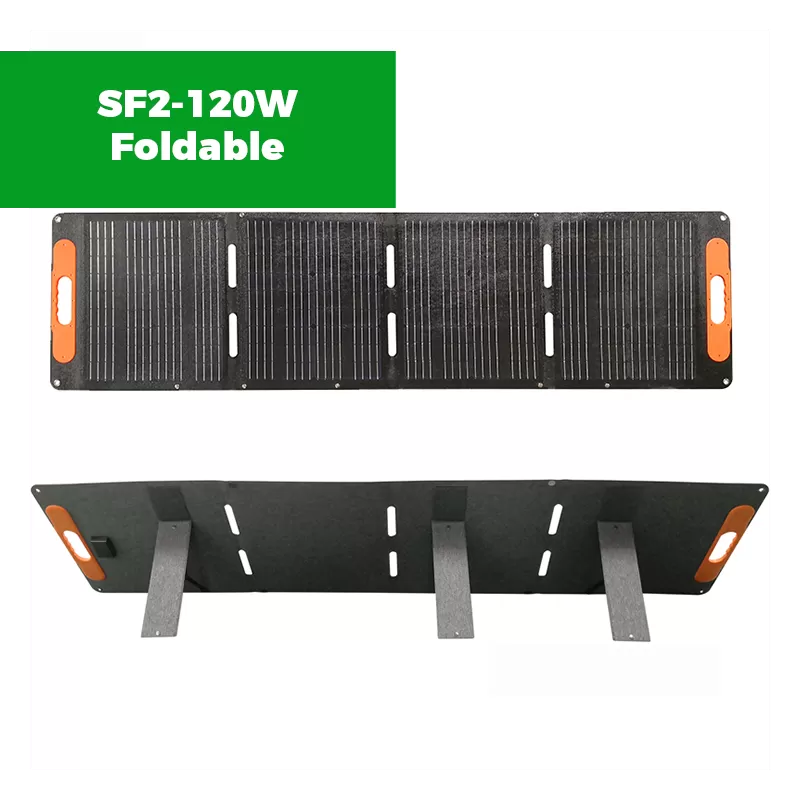 SF2-120W Foldable Solar Panel Portable Solar Battery Charger for Portable Power Station