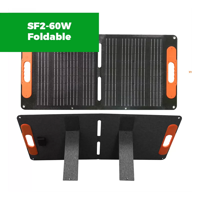 SF2-60W Foldable Solar Panel Portable Solar Battery Charger for Portable Power Station