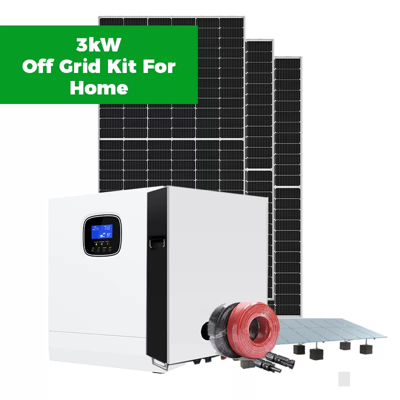 Singfo Solar 3Kw Off Grid Solar Power System Kit For Home
