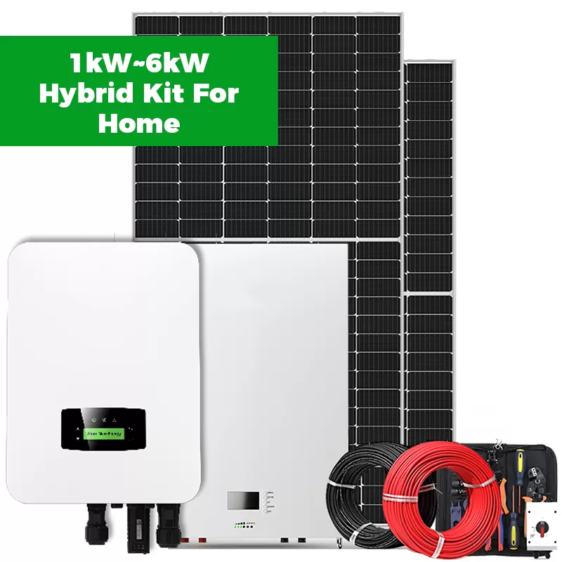Singfo Solar 1kW~6kW Hybrid Solar Power System Kit For Home