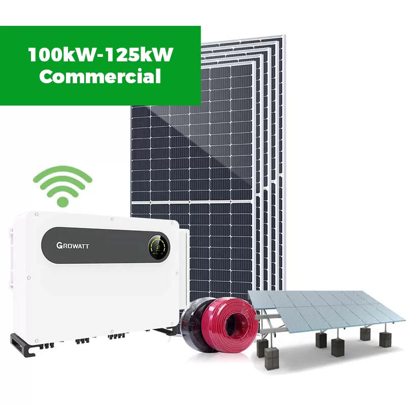 Singfo Solar 100kW-125kW On Grid Solar Power System For Commercial & Industrial