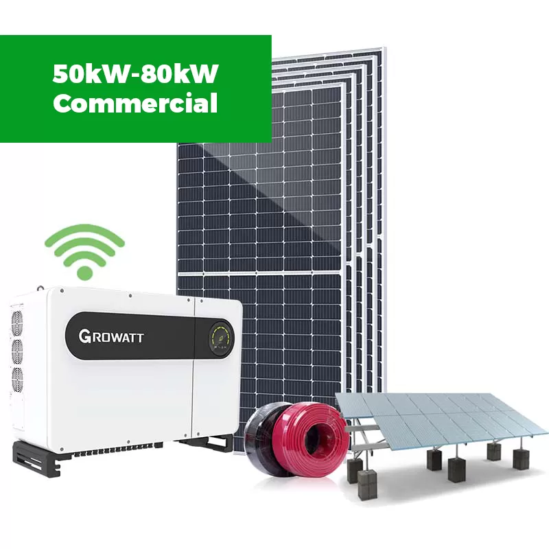 Singfo Solar 50kW-80kW On Grid Solar Power System For Commercial & Industrial