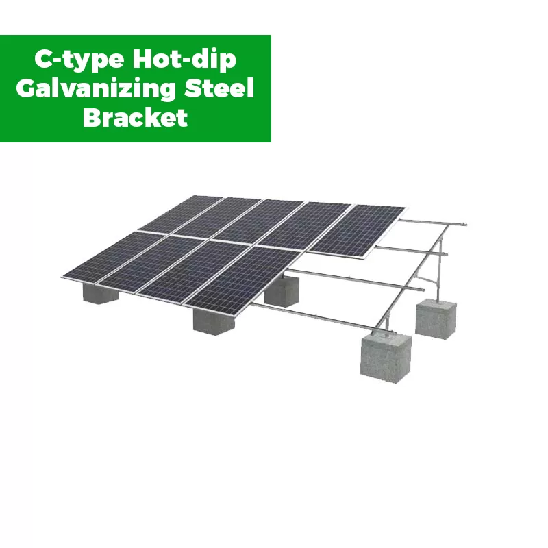 C-type Hot-dip Galvanizing Steel Bracket for Ground Mounting System